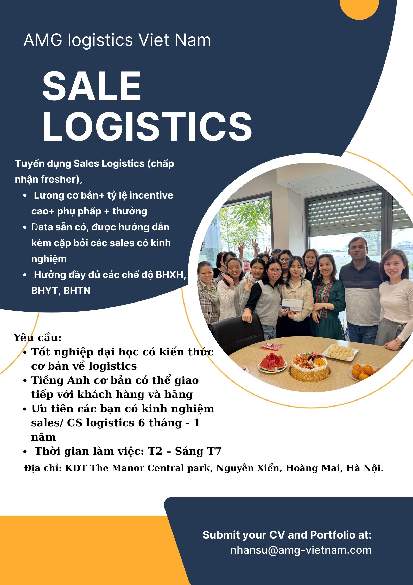 Tuyển dụng việc làm Công ty TNHH Logistics AMG Việt Nam