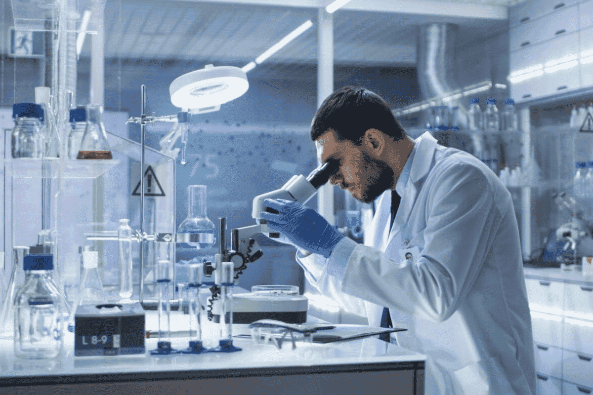 Kỹ thuật viên phòng lab có nhiệm vụ thực hiện các quy trình kiểm tra, phân tích mẫu và vận hành thiết bị phức tạp