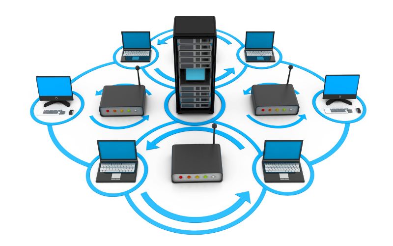 Các thiết bị công nghệ viễn thông gồm thiết bị đầu cuối và thiết bị mạng