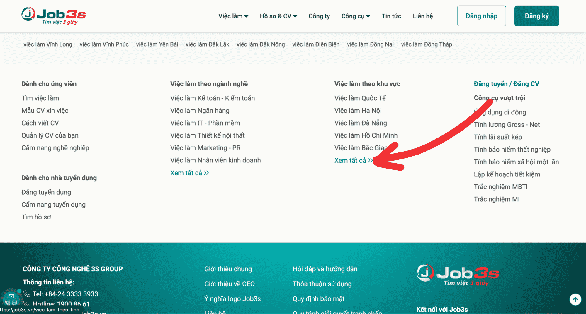 Chọn “Xem tất cả