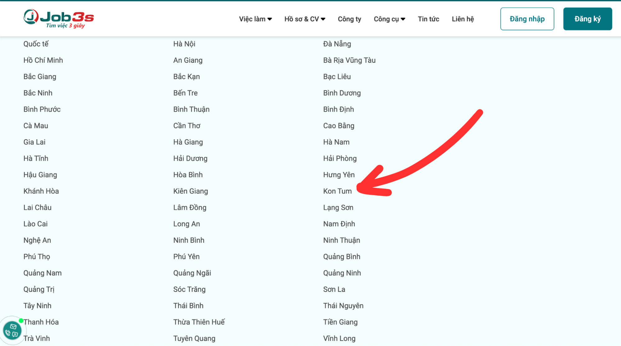Lựa chọn “Kon Tum