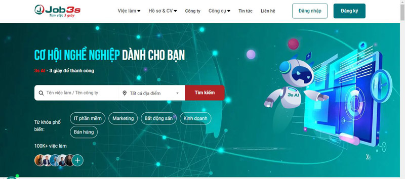 Tìm việc làm Tây Ninh nhanh chóng tại website job3s