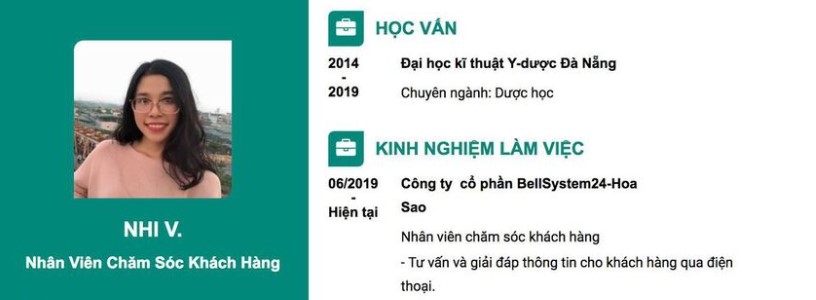 Minh họa về cách viết trình độ học vấn trong CV chăm sóc khách hàng
