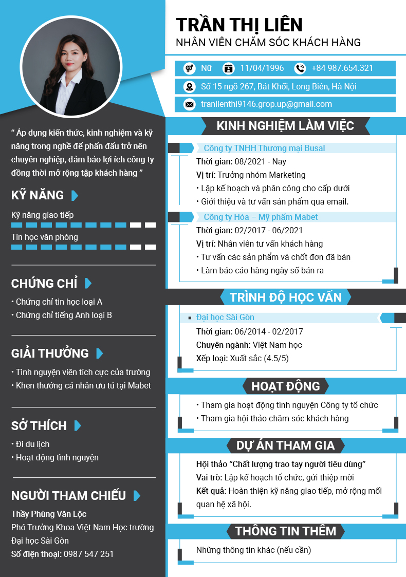 Cách viết kinh nghiệm làm việc cho vị trí nhân viên chăm sóc khách hàng không khó