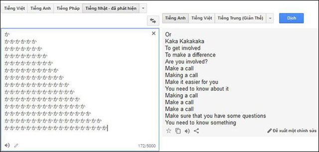 Google Translate dịch chưa tốt trong một số trường hợp