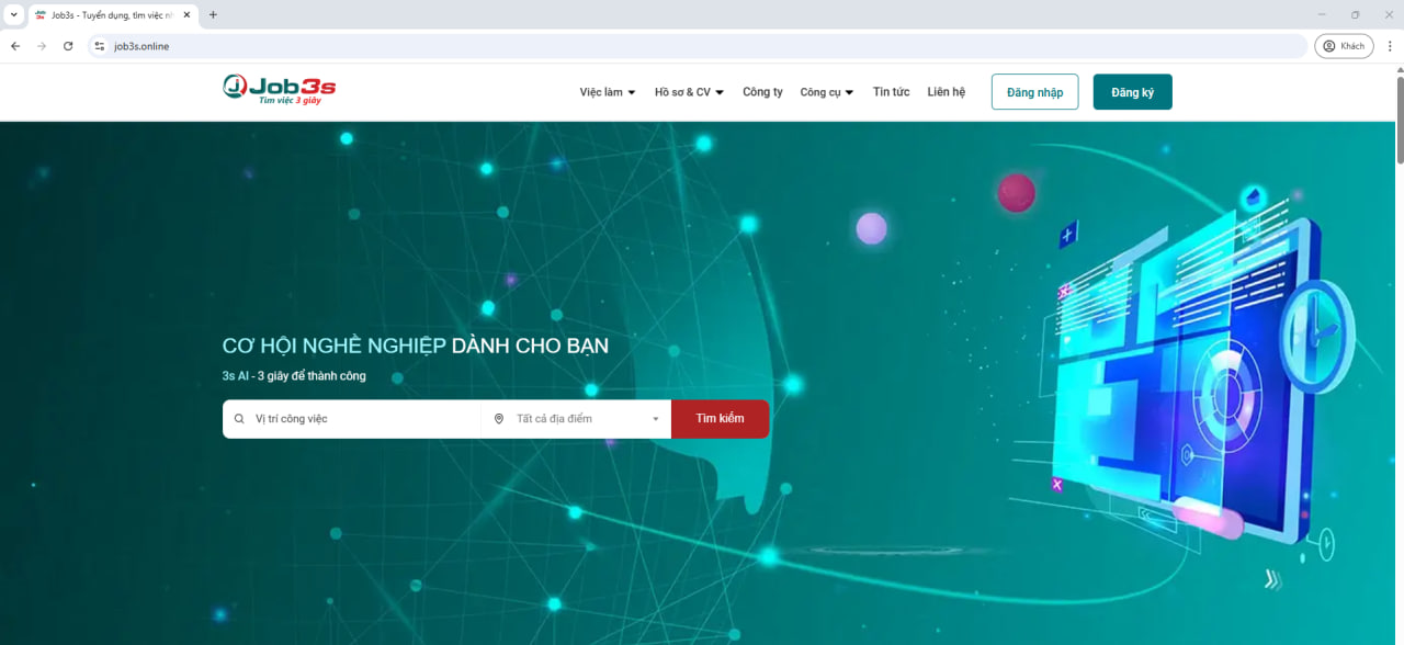 Job3s thông báo chuyển từ Job3s.com.vn sang tên miền mới Job3s.online