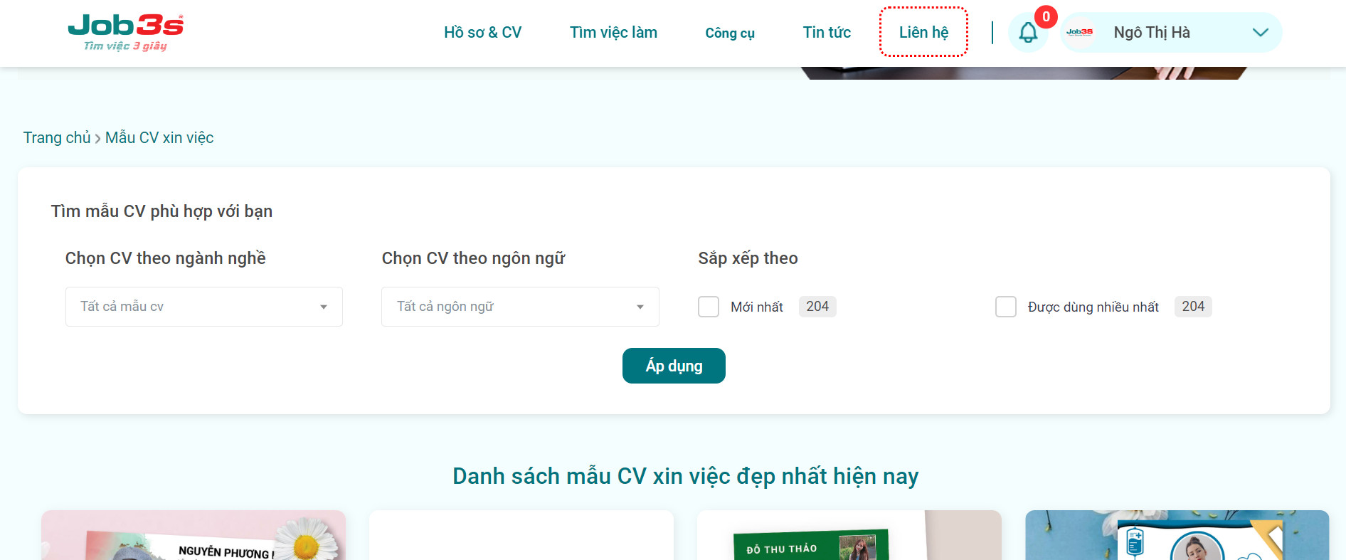 cách viết cv xin việc