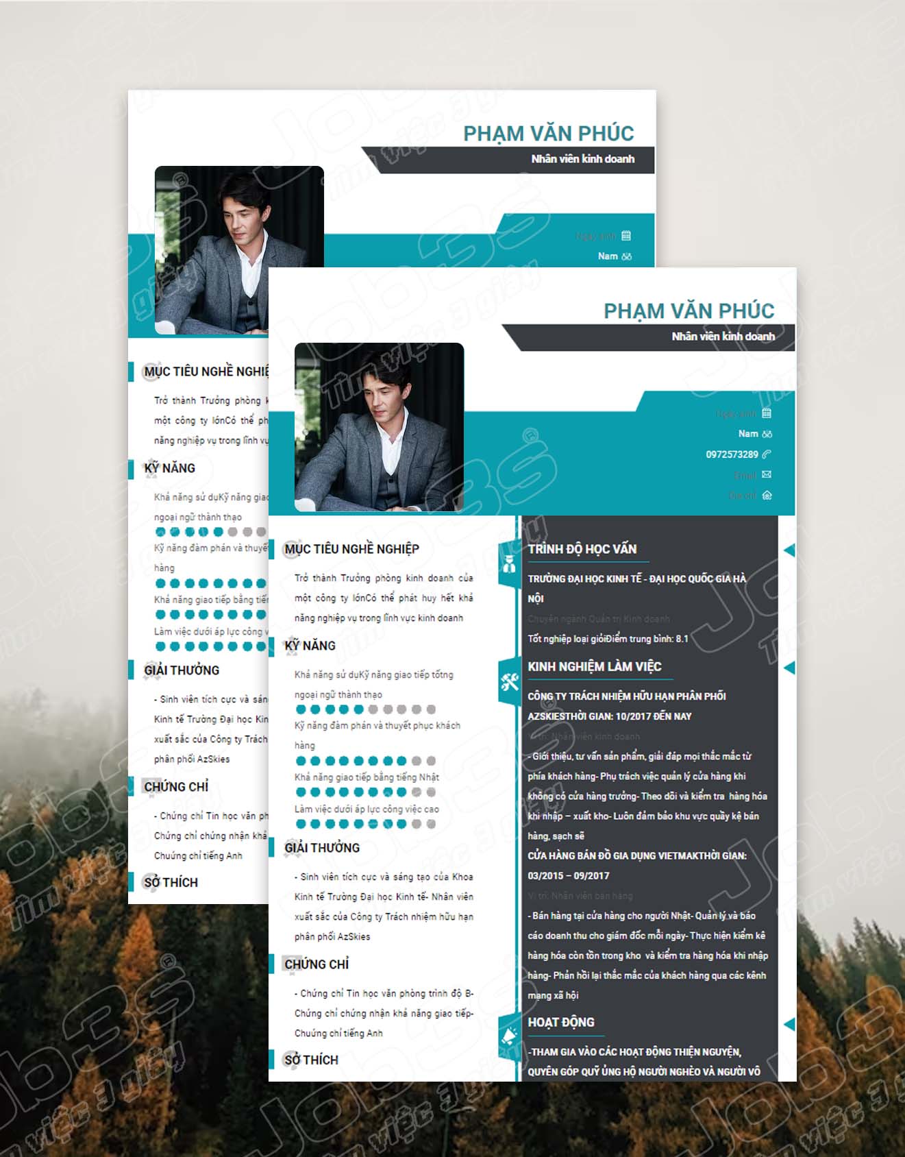 cv nhân viên thu mua