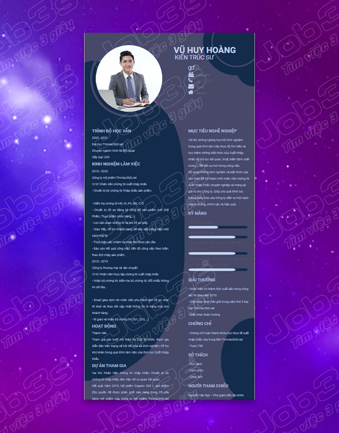 Đảm bảo các thông tin quan trọng cần xuất hiện trong CV thiết kế nội thất