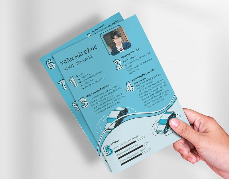 cv xin việc lái xe