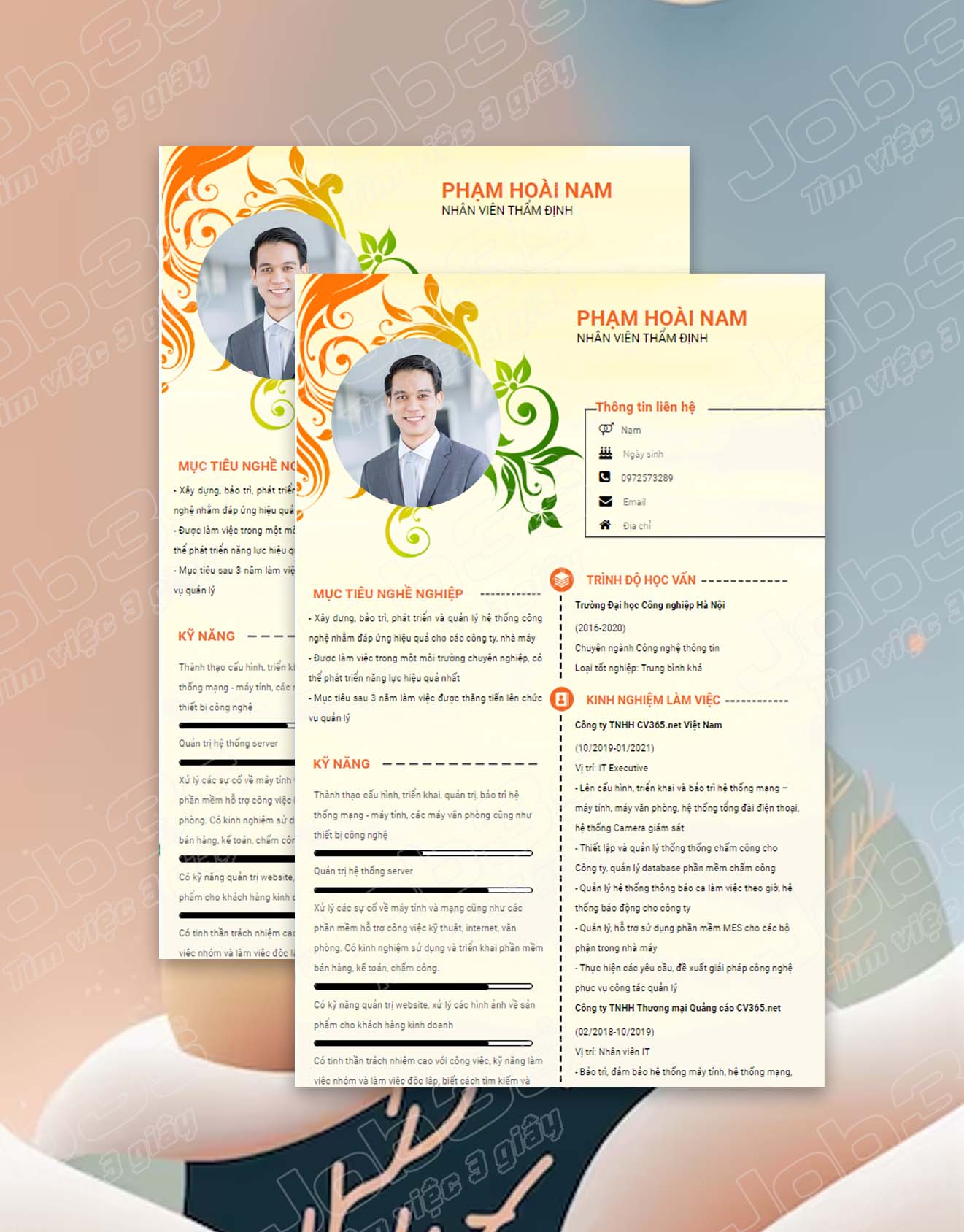 mẫu CV xin việc lái xe