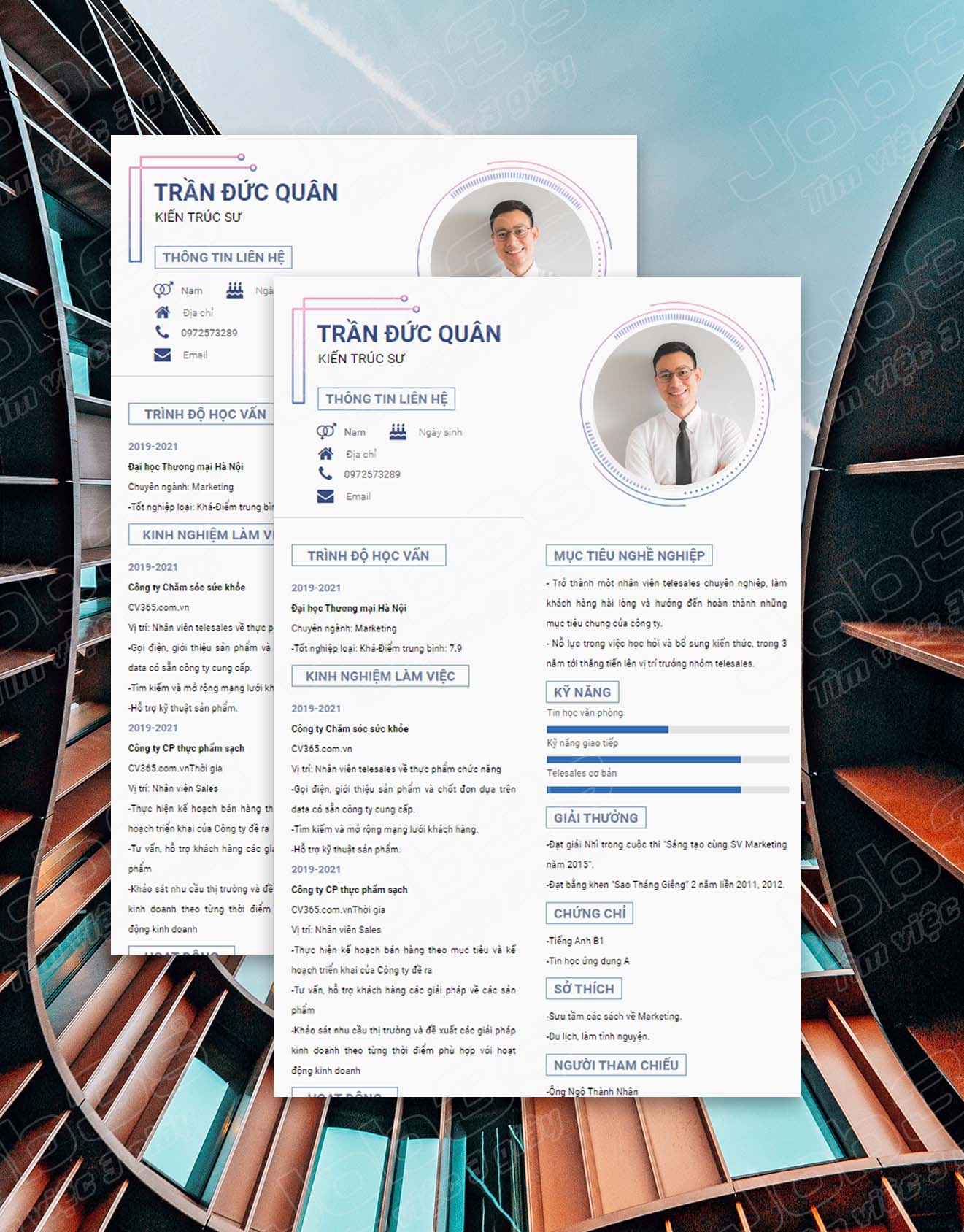 cv kỹ sư xây dựng đẹp