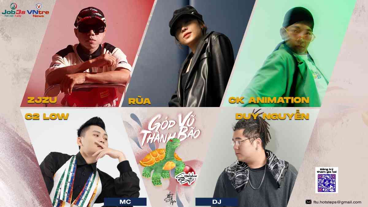Dàn BGK, MC, DJ và 8 Battle Guests tại Sneakshow Battle