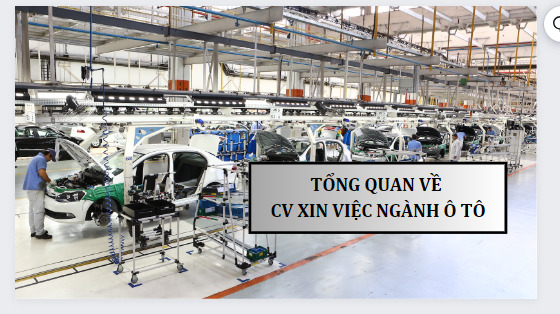 cv ngành ô tô