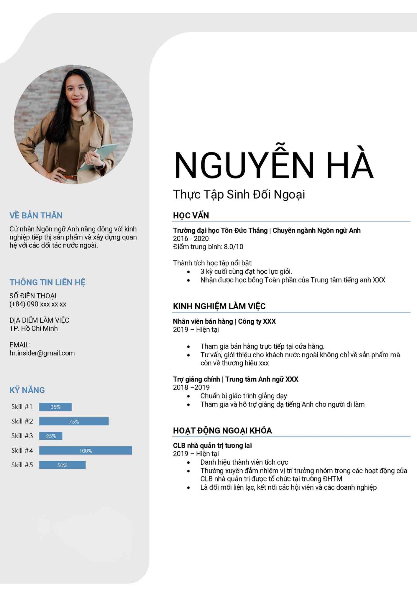 không có kinh nghiệm thì viết cv như thế nào