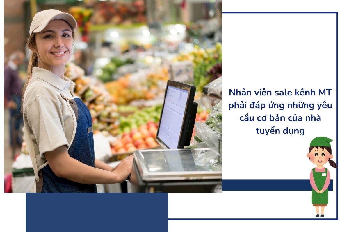 Nhà tuyển dụng kênh MT thường có những yêu cầu cơ bản đối với nhân viên sale