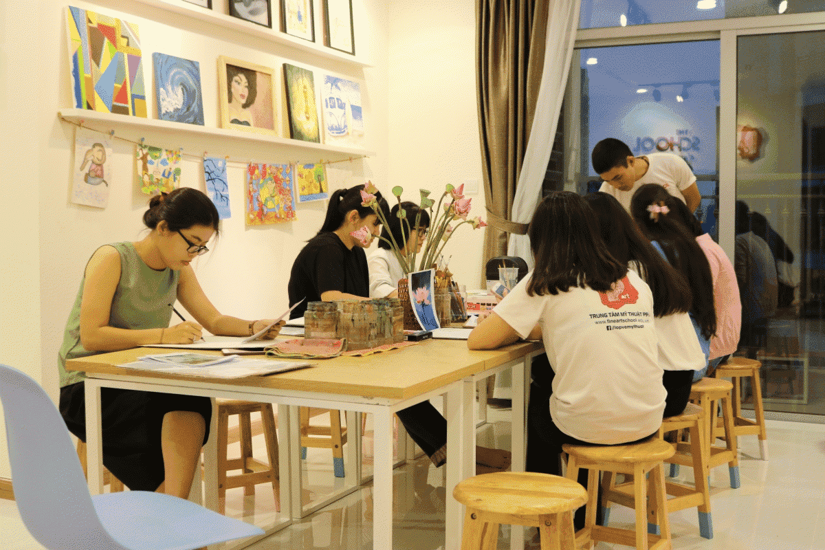 Công việc gia sư mỹ thuật cho phép gia sư linh hoạt về thời gian biểu 