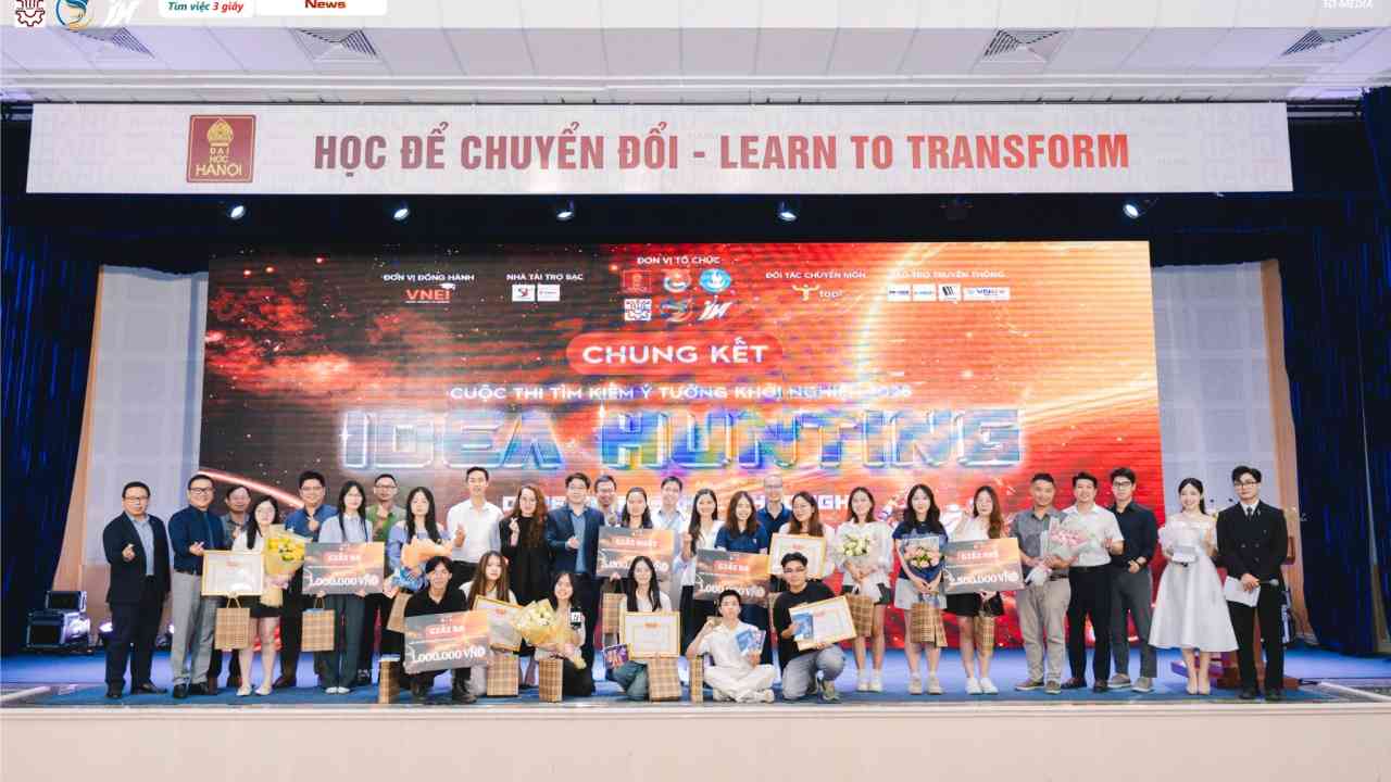 Bùng nổ sáng tạo tại đêm chung kết Idea Hunting 2025 - Trường Đại học Hà Nội